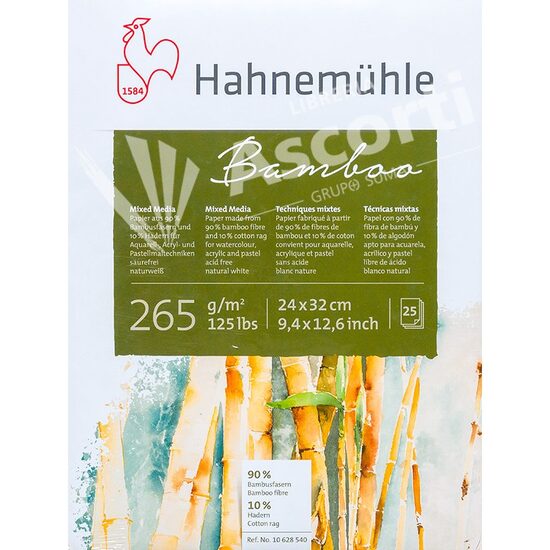 Bloc Bamboo Mixed Media 265g/m, 25 coli - Hahnemuhle