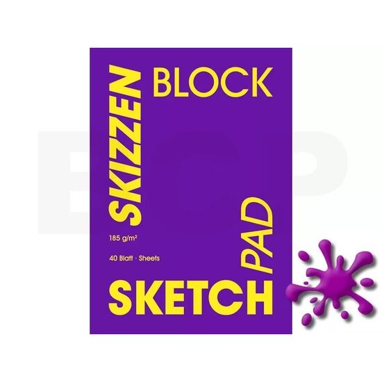 Bloc desen Velvet 185gr/mp, 40 coli - Hahnemuhle