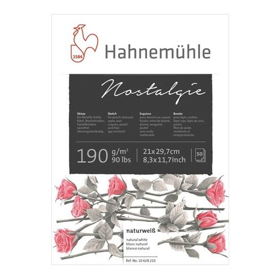 Bloc pentru desen si schite Nostalgie 190gr/mp, 50 coli - Hahnemuhle