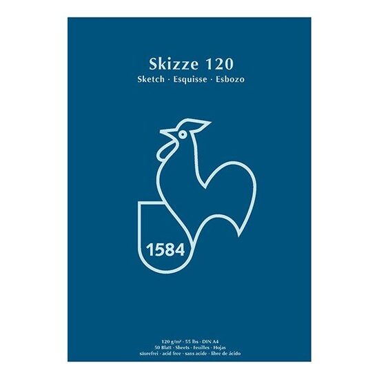 Bloc pentru desen Skizze 120, 50 coli, 120gr/mp - Hahnemuhle
