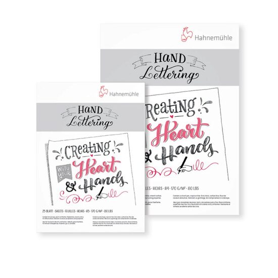 Bloc pentru scris Hand Lettering 170 gr/mp, 25 coli - Hahnemuhle
