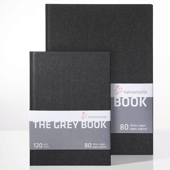 Caiet de schite TheGreyBook 120 gr/mp, 40 coli gri - Hahnemuhle