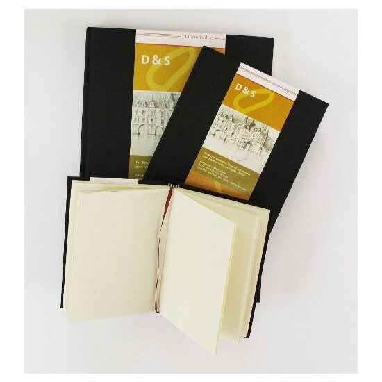 Bloc pentru schite 140 gr/mp, 160 coli / Sketch Book D&S black - Hahnemuhle
