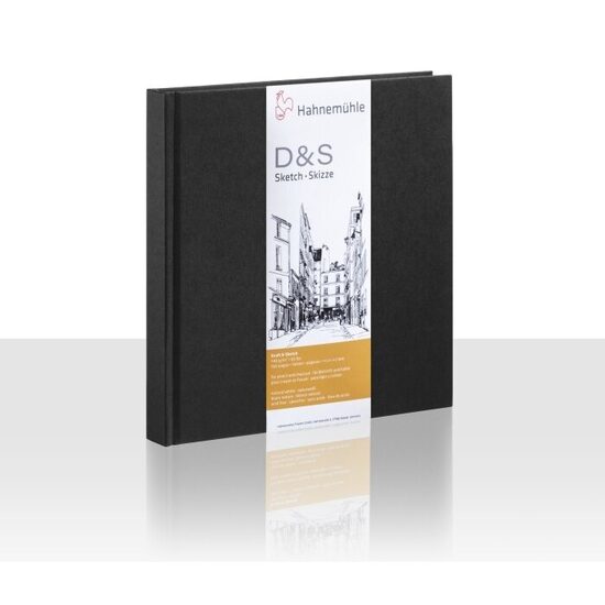 Bloc pentru schite 140 gr/mp, 160 coli / Sketch Book D&S black - Hahnemuhle
