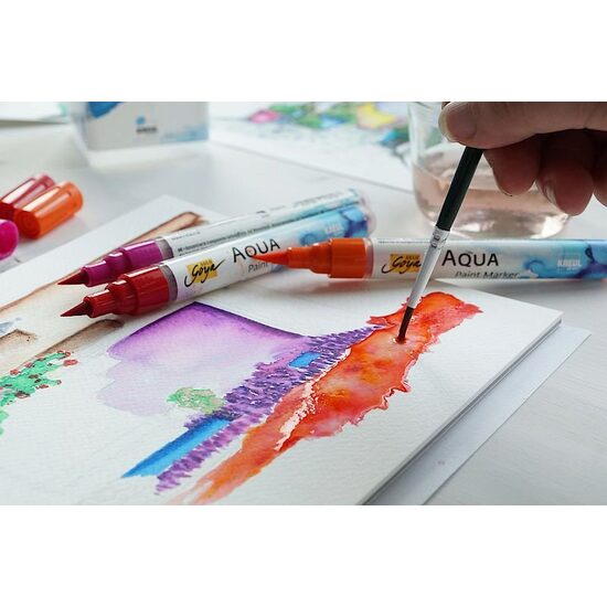 Marker pe baza de apa cu varf de pensula / SOLO GOYA Paint Marker - C. Kreul
