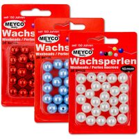 Set 100 margele perla plastic - 4mm - Meyco