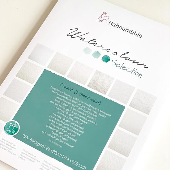 Bloc pentru acuarela Selection, 12 coli, diverse gramaje - Hahnemuhle