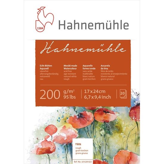 Bloc pentru acuarela Hahnemuhle 200gr, 20 coli