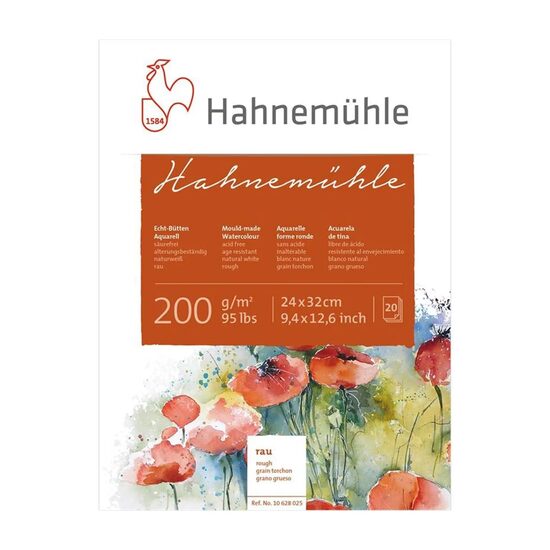 Bloc pentru acuarela Hahnemuhle 200gr, 20 coli