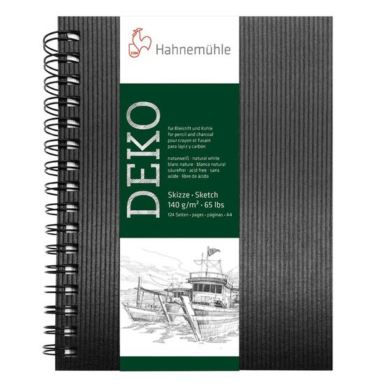 Sketch Book Deko cu spirala, 140gr/mp, 62 coli - Hahnemuhle