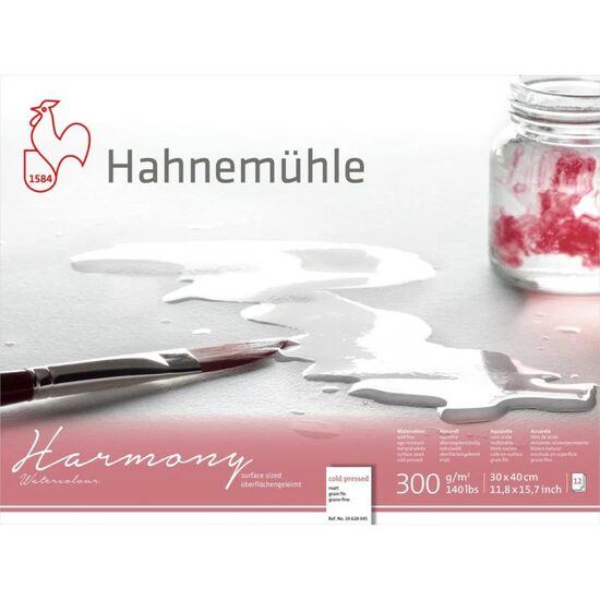 Bloc pentru acuarela Harmony 300gr/mp, 12coli - Hahnemuhle