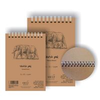 Bloc desen Sketch block Authentic Natural Brown 135gr, 80 coli - SM-LT