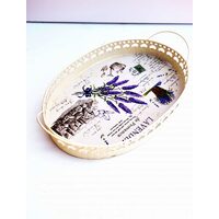 Tava ovala, metal, cu lavanda ANT-CH