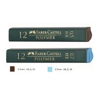 Set 12 mine grafit Polymer pentru creion mecanic - Faber-Castell