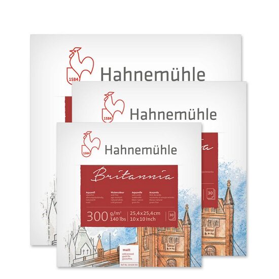 Bloc pentru acuarela Quattro Britannia 300 gr/mp, 30 coli - Hahnemuhle