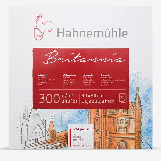 Bloc pentru acuarela Quattro Britannia 300 gr/mp, 30 coli - Hahnemuhle