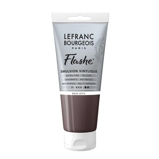 Culoare acrilică extrafină Flashe Lefranc & Bourgeois 80 ml, Sepia brown