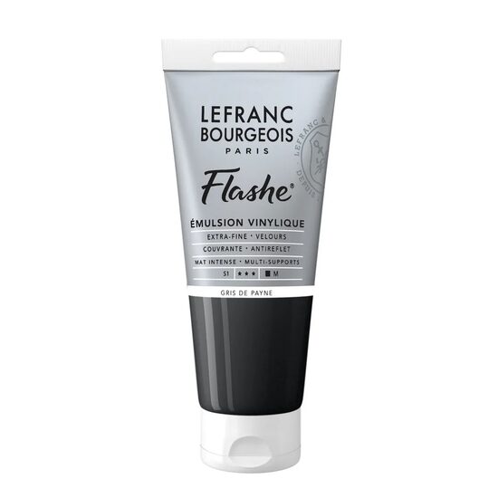 Culoare acrilică extrafină Flashe Lefranc & Bourgeois 80 ml, Paynes grey