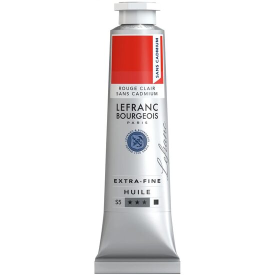 Culoare ulei extra-fine Lefranc - 40 ml, Cadmium free red light