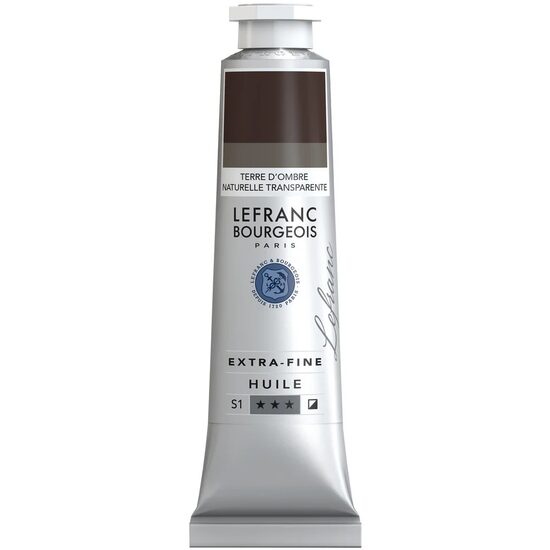 Culoare ulei extra-fine Lefranc - 40 ml, Transparent raw umber