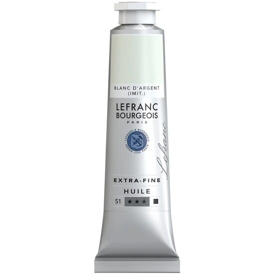 Culoare ulei extra-fine Lefranc - 40 ml, Flake white - Argent Blanc
