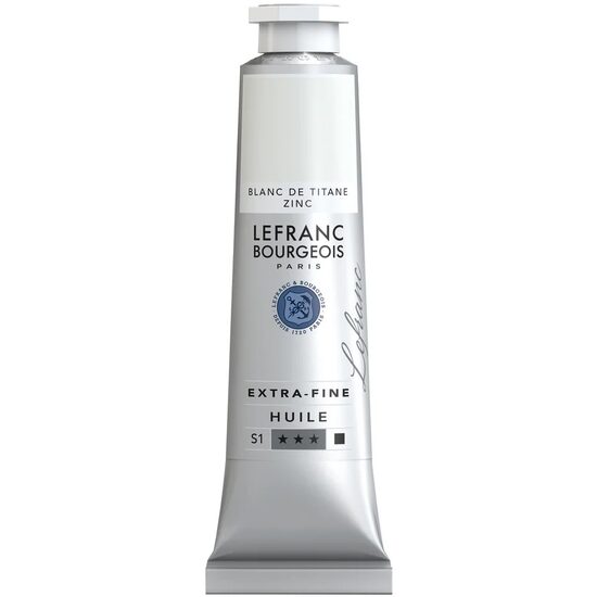 Culoare ulei extra-fine Lefranc - 40 ml, Titanium zinc white