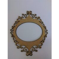 Decoratiuni ovale dantelate din MDF - IND-C