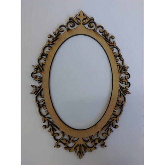 Decoratiuni rame ovale dantelate - MDF - IND-C