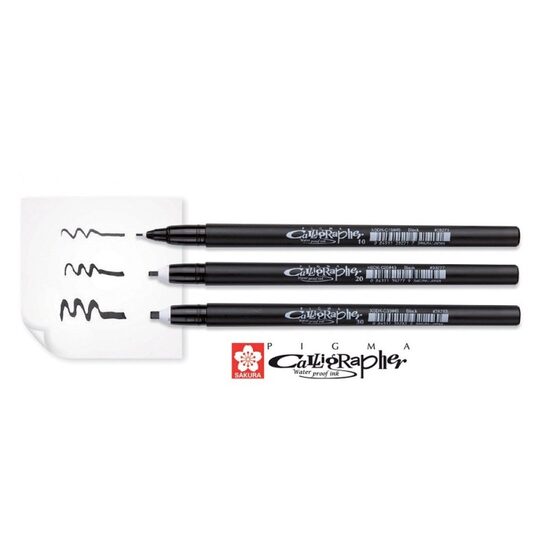 Marker negru caligrafie - Pigma Calligrapher