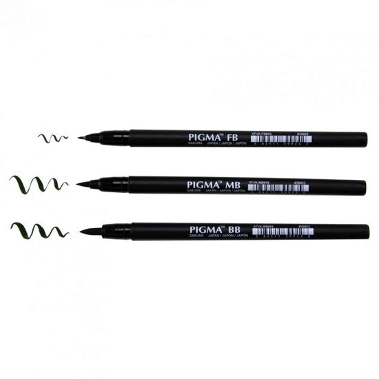 Marker Sakura Pigma Professional Brush Pen - Cu varf de pensula