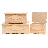 Cutie MDF diferite dimensiuni - romb - P-ART