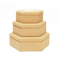 Cutie MDF hexagonala - diferite dimensiuni - P-ART