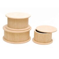 Cutie MDF rotunda - diferite dimensiuni - P-ART