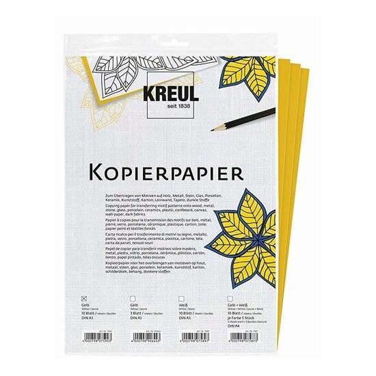 Set 10 coli pentru copiat imagini - tip indigo - diferite dimensiuni si culori - Kreul