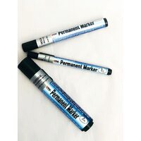 Marker permanent negru, diferite grosimi cu varf tesit/rotund - Kreul