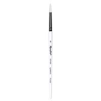 Pensula rotunda din par sintetic alb - seria 1B10W - Roubloff