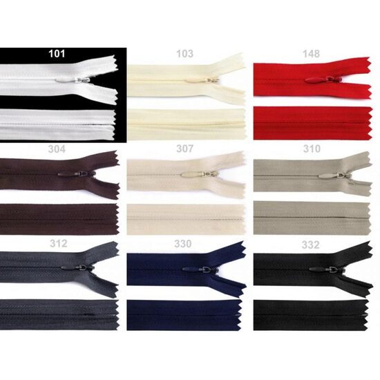 Fermoar ascuns nedetasabil, lungime - 20 cm - 270225 - STKL