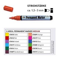 Marker permanent , varf rotund 1.5 - 3 mm - diferite culori - Kreul