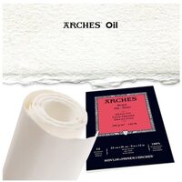 Top hartie ulei, texturata - Arches Oil granulatie mica, 300gr - Grain fin