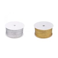 500068 - Snur plat lurex, gol in interior, 1m x 2,5 mm - STKL