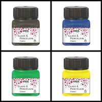 Culori pentru sticla si portelan 20ml - lucioase si metalizate - Classic - Kreul