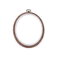 Gherghef / Rama pentru broderie cu agatatoare - oval - STKL