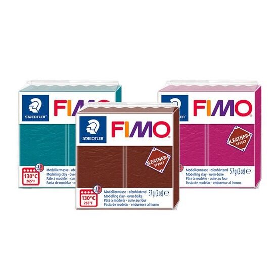 Fimo leather, efect piele , 57g - diferite culori