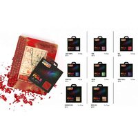Set 5 folii colorate, 9x9cm/14x14cm - Pentart