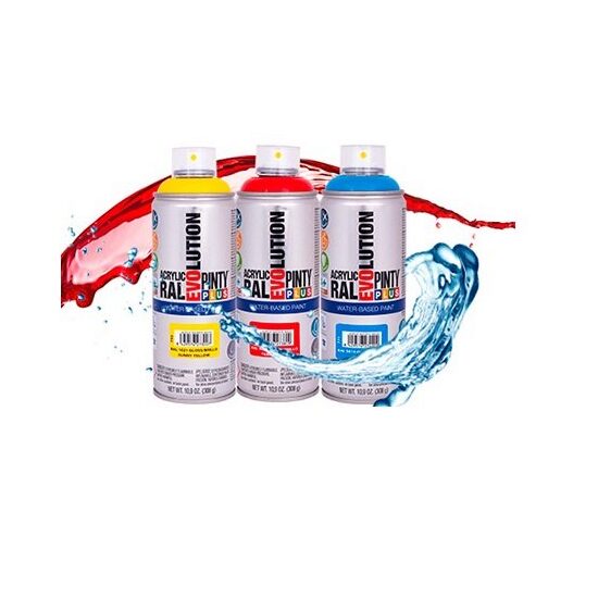 Spray acrilic lucios 400ml - pe baza de apa - Pinty Plus
