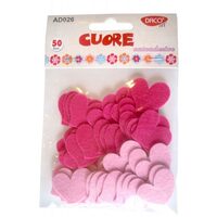 AD026 - Accesorii - cuore / inimi, fetru - Daco