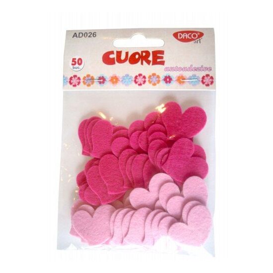AD026 - Accesorii - cuore / inimi, fetru - Daco