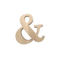 Figurina MDF - & - 16 x 15cm - 12 mm. grosime - C-ART