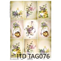 TAG-076 - Hartie scrapbooking -Etichete - A4, 250g - ITD