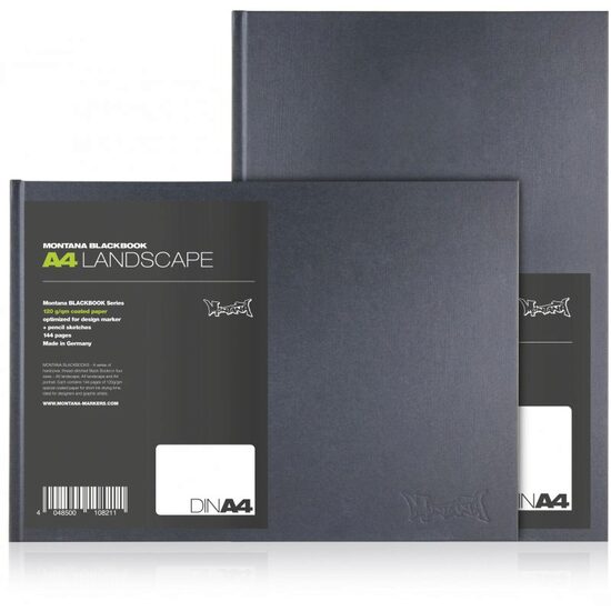 108211 - Bloc schite - Montana Blackbook - LANDSCAPE - A4 - 120gr, 144 pag.